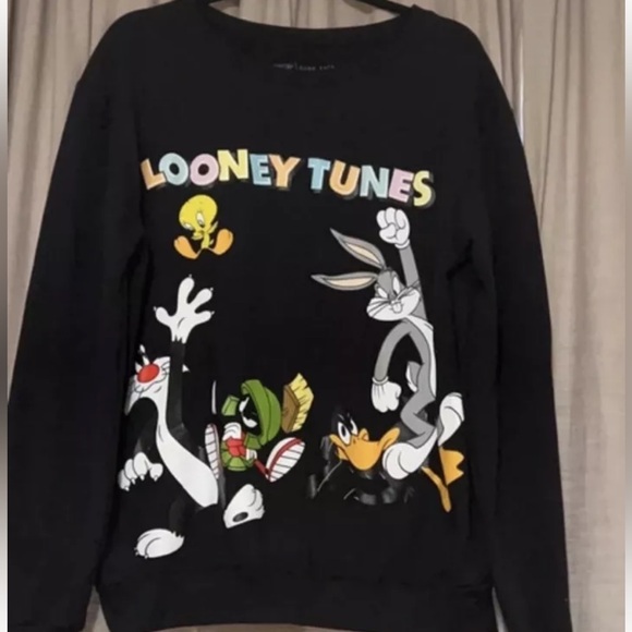 Love Tribe Black looney tunes womens sweatshirt - Picture 1 of 2